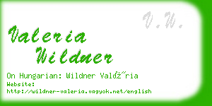 valeria wildner business card